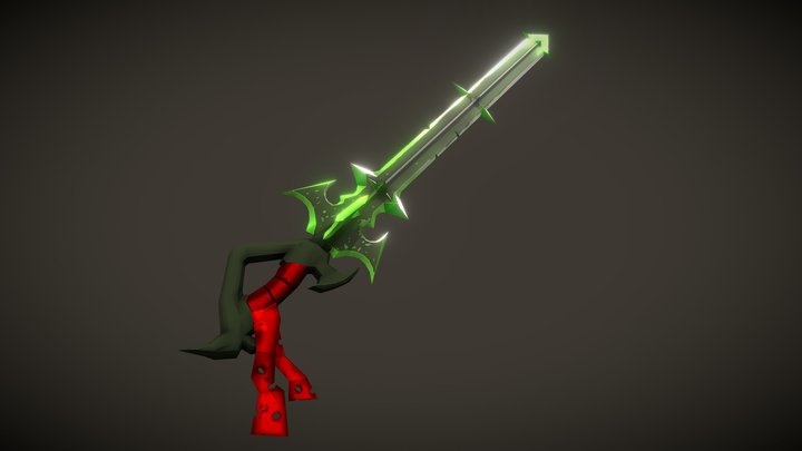 Fel Claymore - Weaponcraft Assignment 3D Model