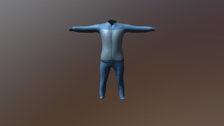 Man Training Suit 3D Model