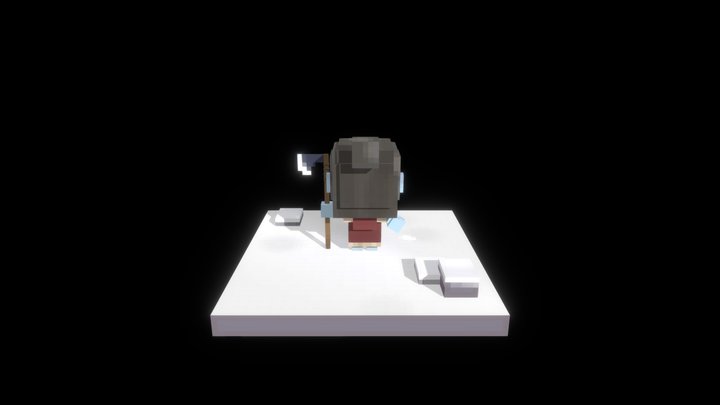 Sten Chibi 3D Model