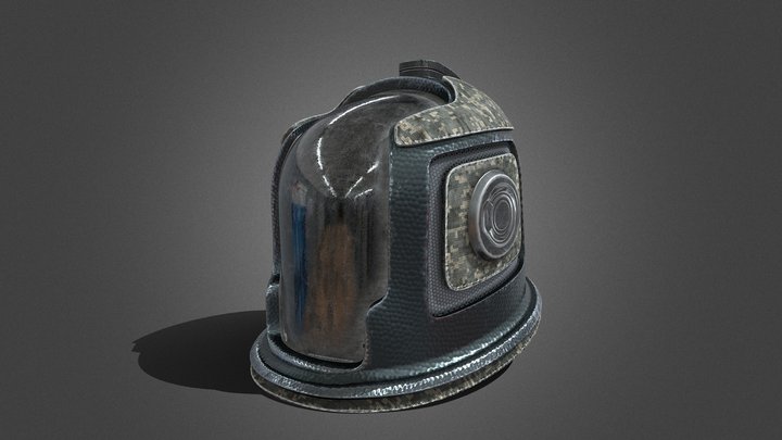 Space Suit Helmet 3D Model