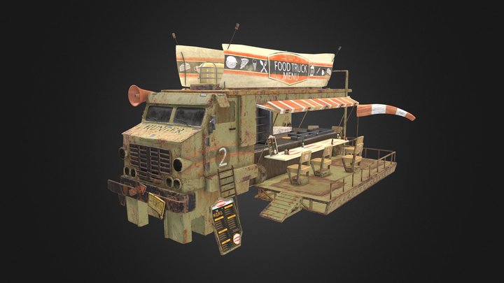 Food Truck 3D Model