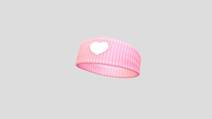 Headband029 Heart Headband 3D Model