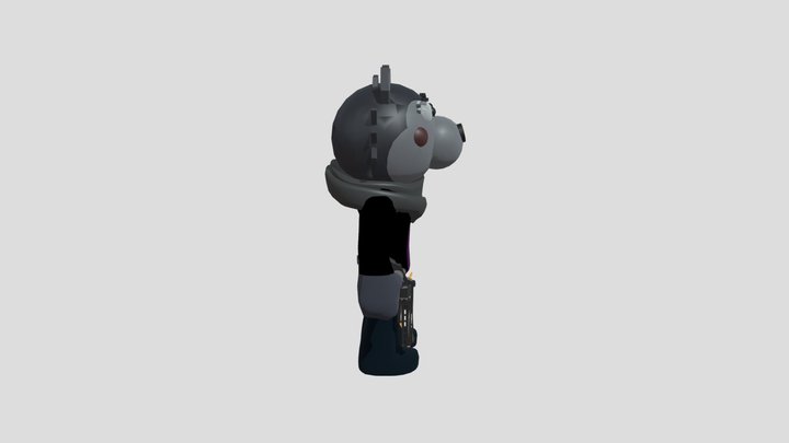Roblox Piggy - Willow Fully Rigged Model - GLB