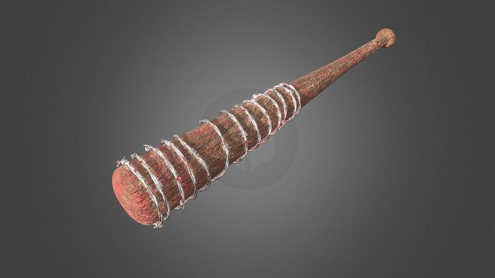 Barbed Wire Bat 3D Model