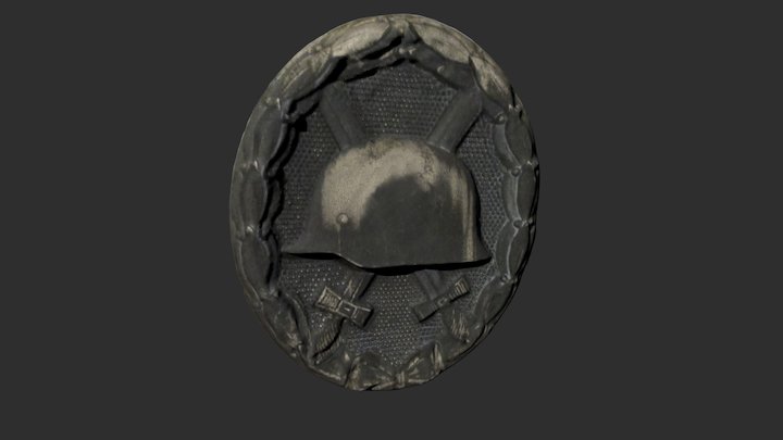 Medalla dels ferits - Verwundetenabizeichen 3D Model