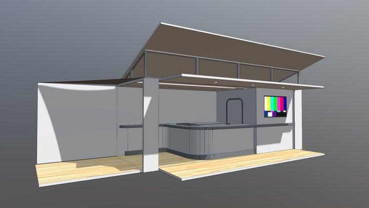 HMS Large Drop Trailer 3D Model