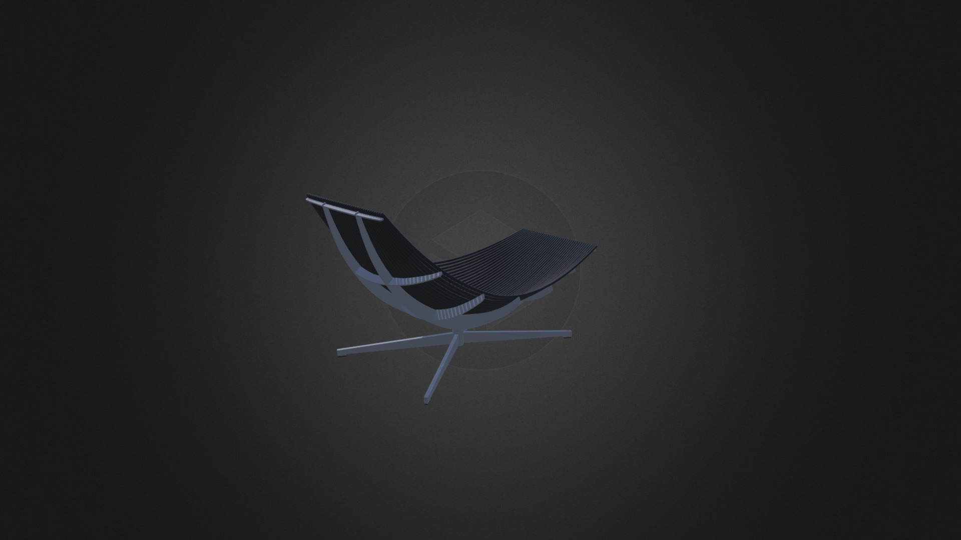 3D model Black Modern Lounge Chair - This is a 3D model of the Black Modern Lounge Chair. The 3D model is about a space shuttle in the sky.