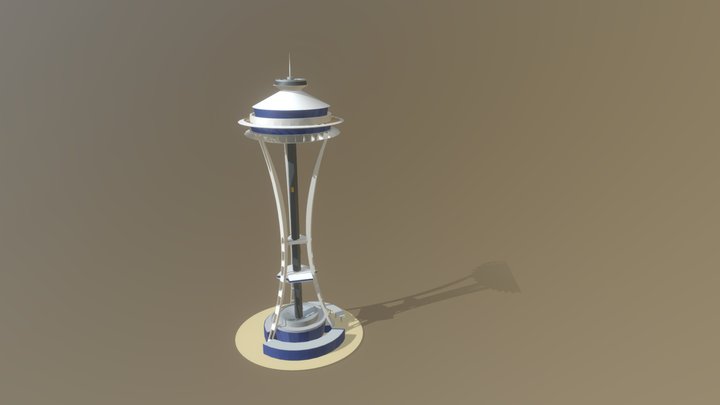 The Seattle Space Needle 3D Model