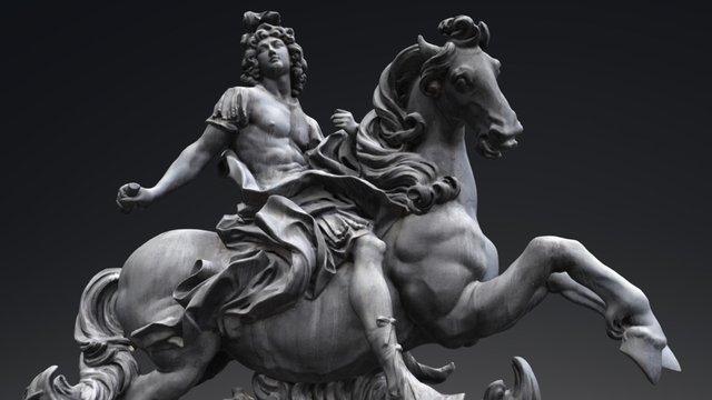 Louis XIV de France, Louvre, Paris 3D Model