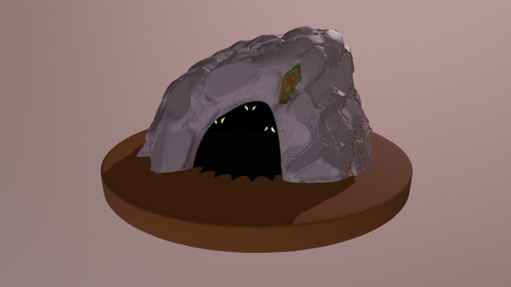 SculptJanuary2018 day 18 Cave 3D Model