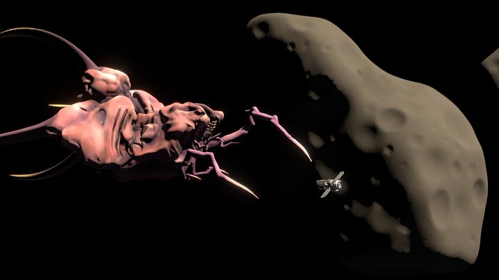 SX-85 Probe Exploring the Belt of Epsilon Indi 3D Model