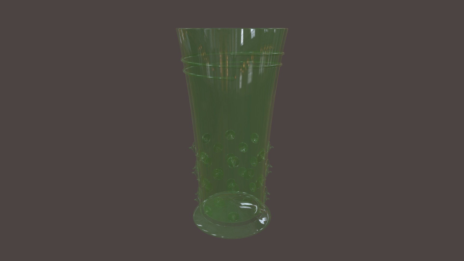 Medieval Forest Glass Beaker XV-XVIth century