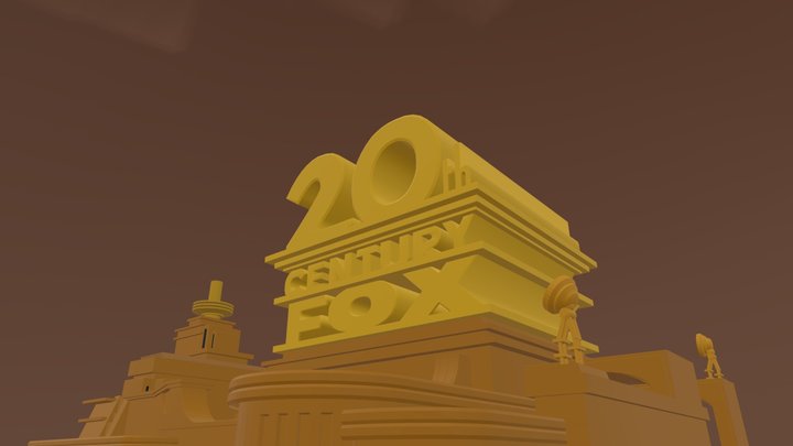 20th_century_fox_logo_2010_2020 3D Model