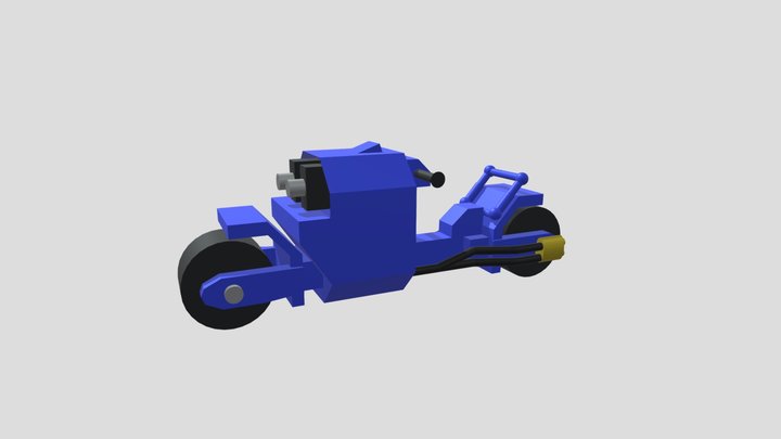 Space marine Outrider bike 3D Model