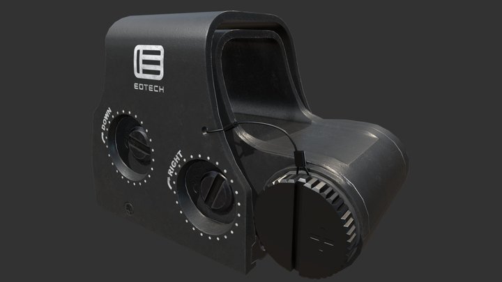 Holographic Weapon Sight | EOTECH XPS2 3D Model