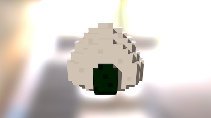 Rice Ball (Onigiri) 3D Model