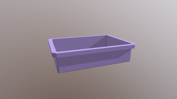 Cat Litter Box/便宜貓砂盆 3D Model