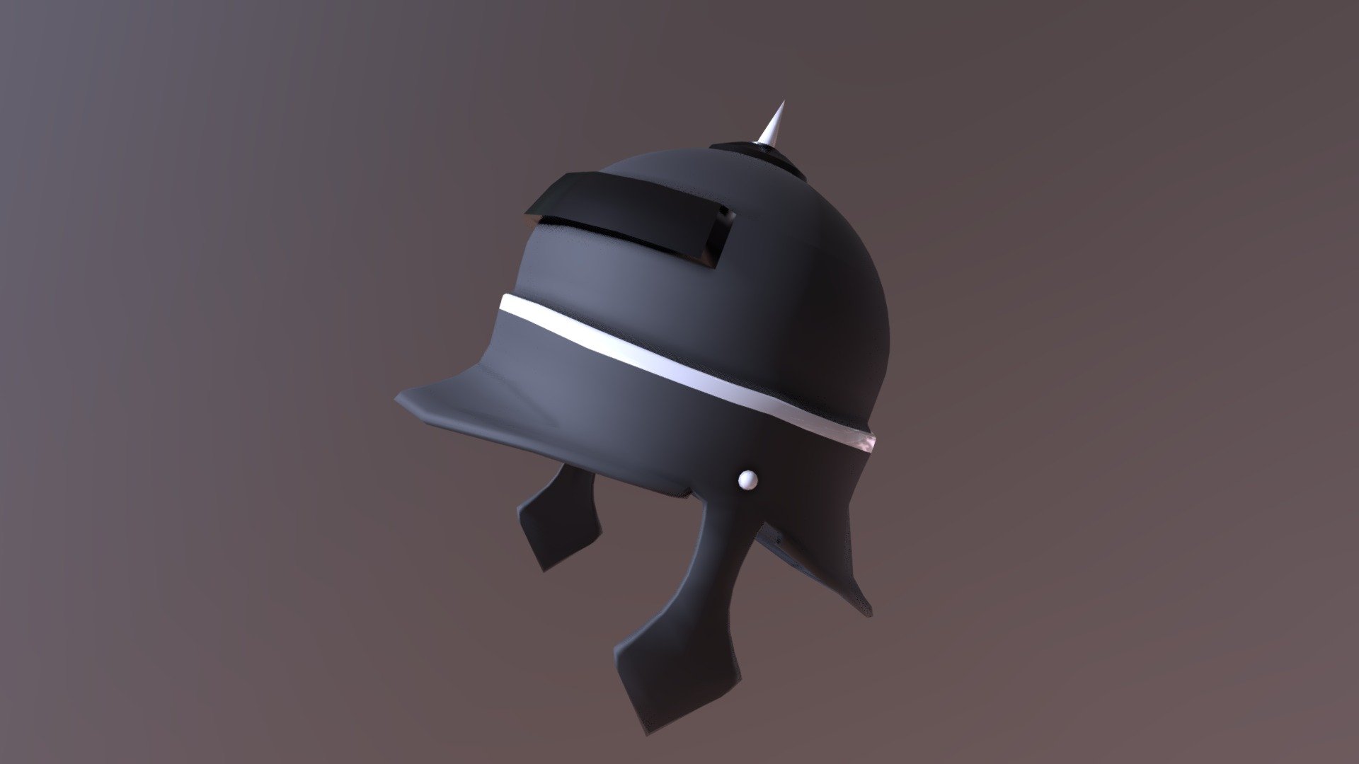 Low Poly Imperial War Helmet