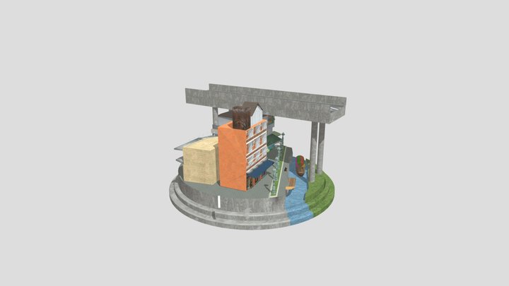 Cityscene 3D Model