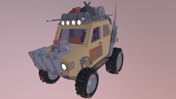 Mad Max's War Machine [Off Road] 3D Model