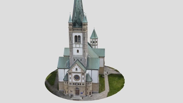 St. Karol Boromeusz Church in Wrocław, Poland 3D Model