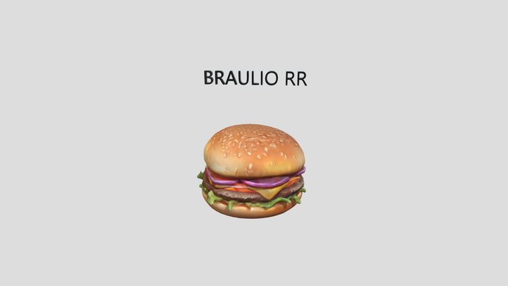 HAMBURGUESA BRAULIO RR 3D Model