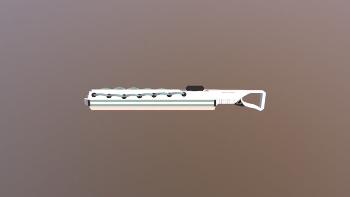 Rail Gun00X 3D Model