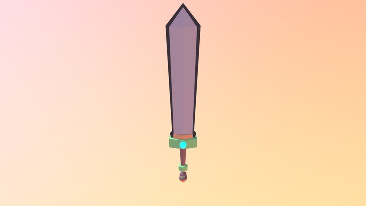 My first completed modeled Sward. 3D Model