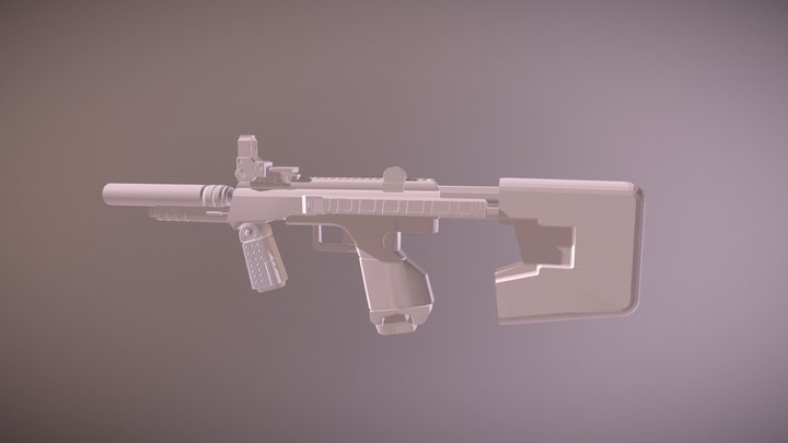 Halo 2 Anniversary Smg Wip 3D Model