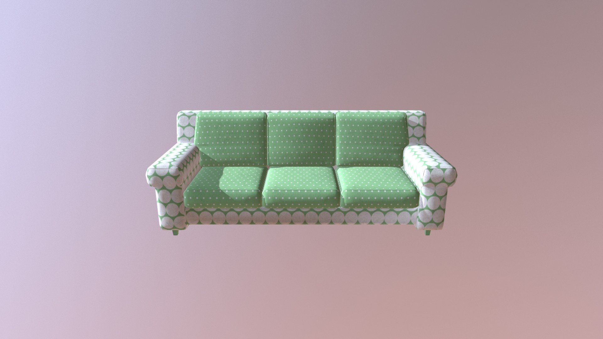 50s Couch Lowpoly