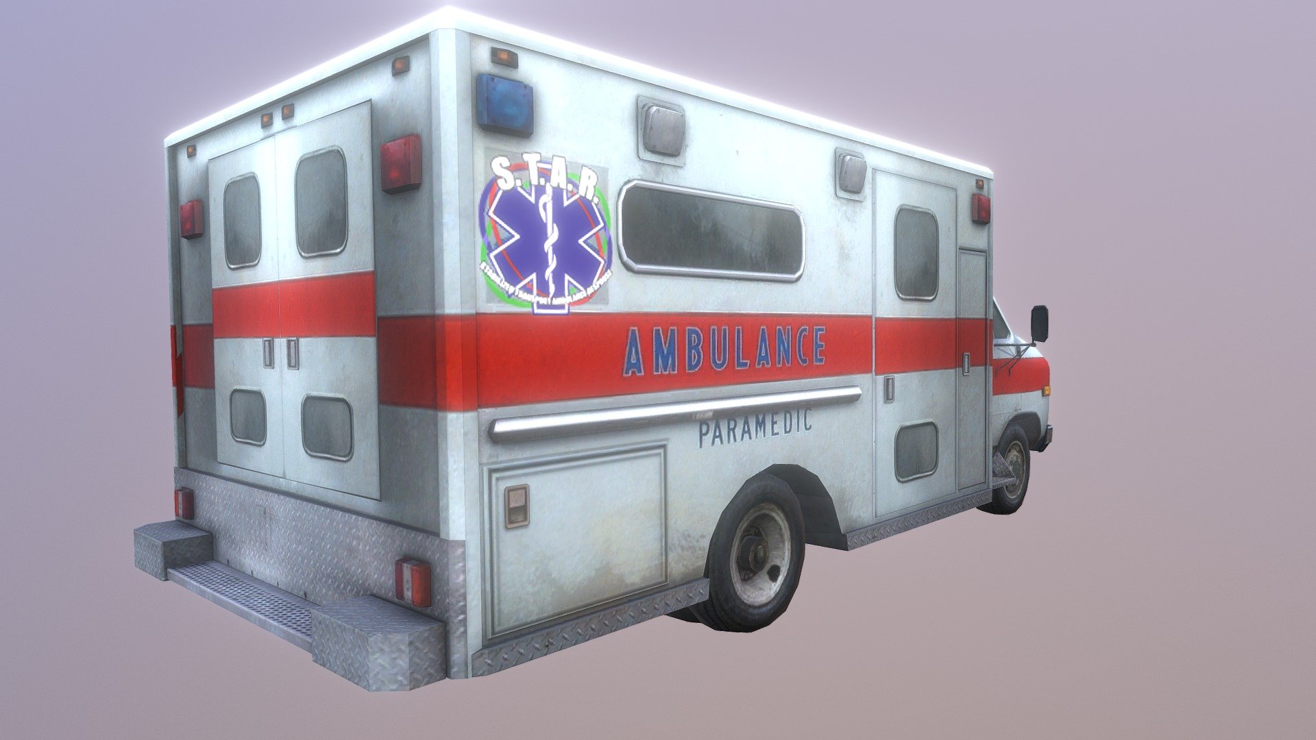 Star Ambulance Draft 3D model by vin1lla [a0d67c3] Sketchfab