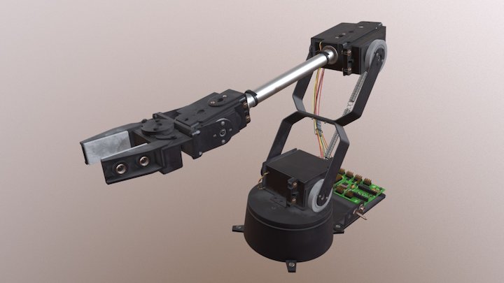 Lynxmotion Robot Arm 3D Model
