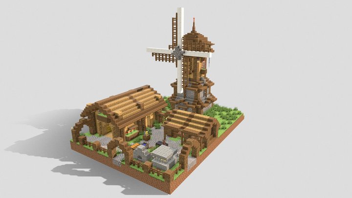 Minecraft XKZH.FUN Architect's work 0004 3D Model