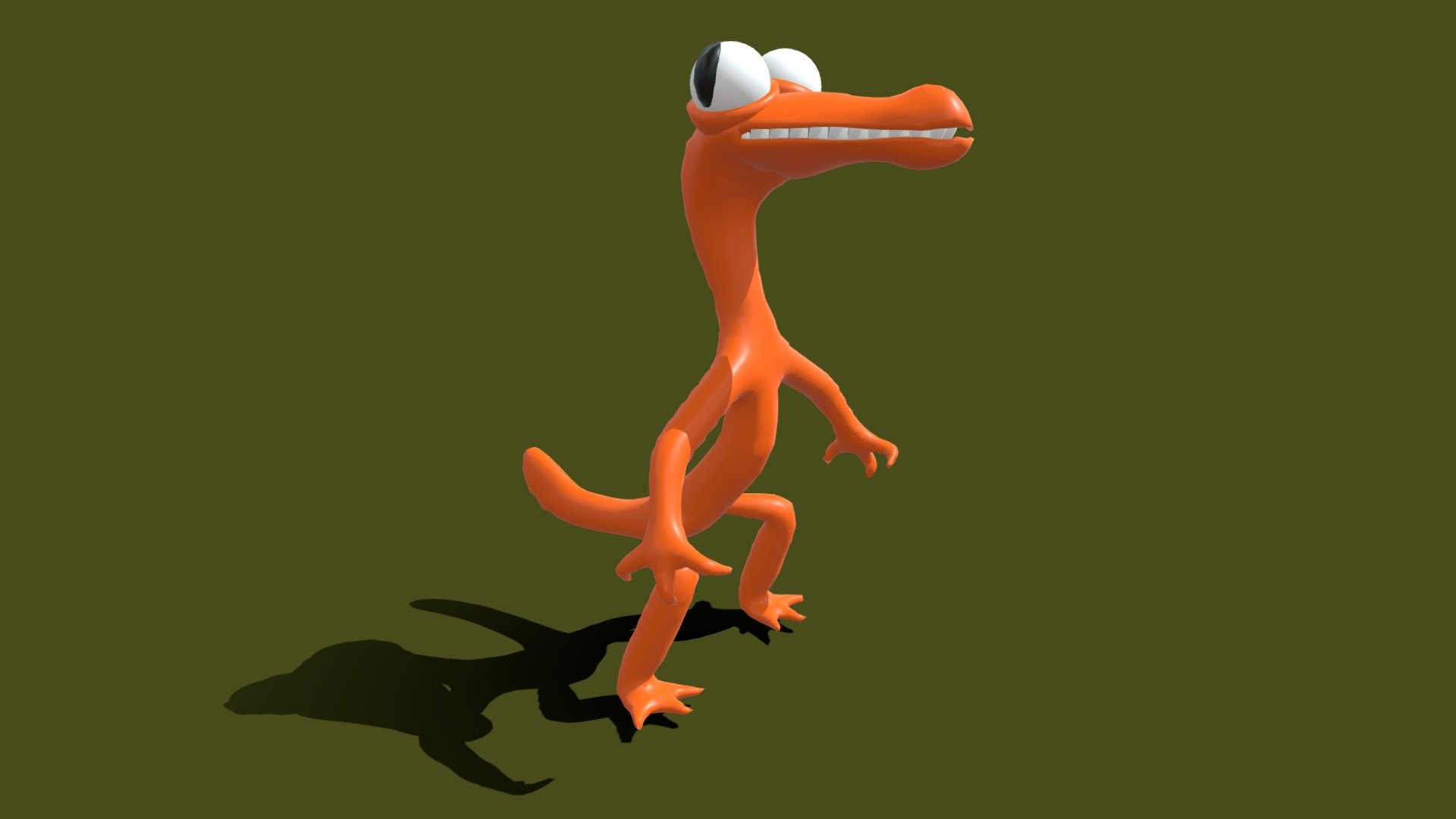 Orange from rainbow friends (rigged) - 3D model by yes [6aea622