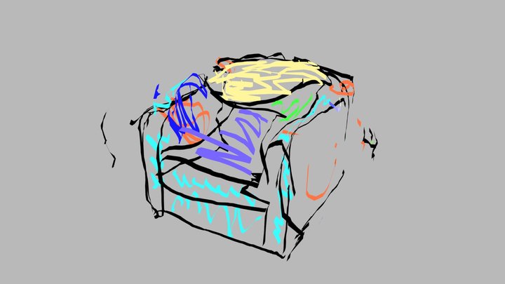 Armchair Tracing 3D Model