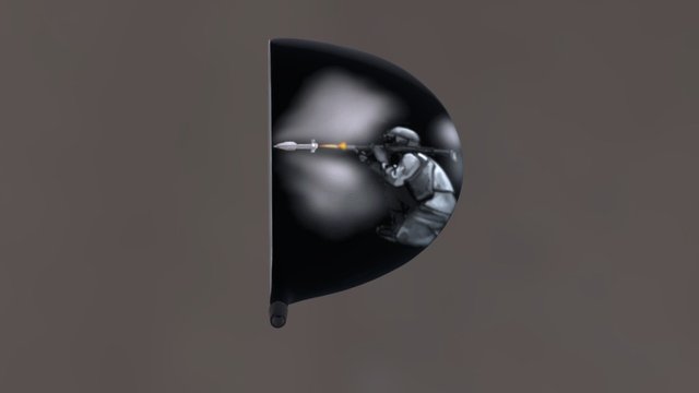 Bombtechgolf Grenade Driver - RPG paintjob 3D Model
