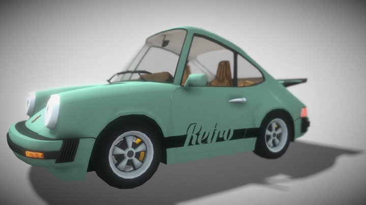 Cartoon_sports_car 3D Model