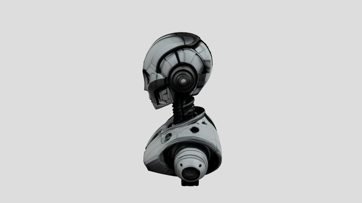 futuristic robot 3D Model