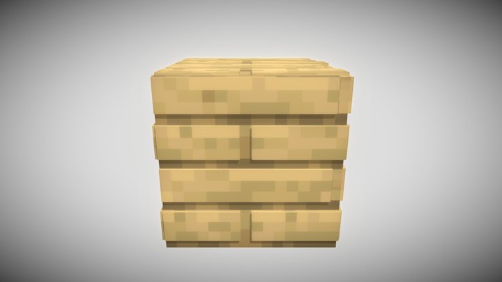Minecraft 3D oak_planks 3D Model