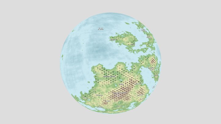 Planet Indra 3D Model