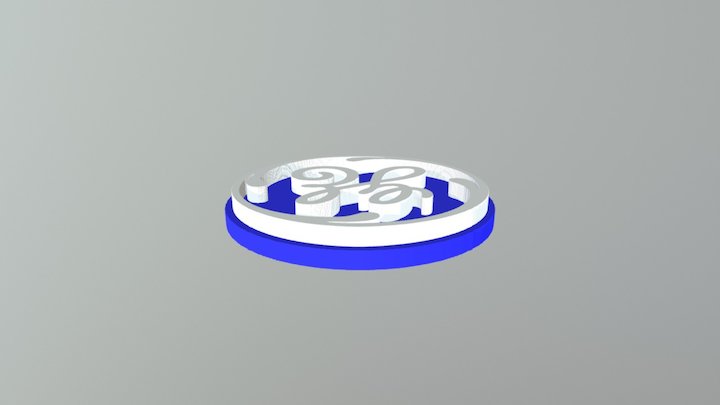 General Electrics logo 3D Model