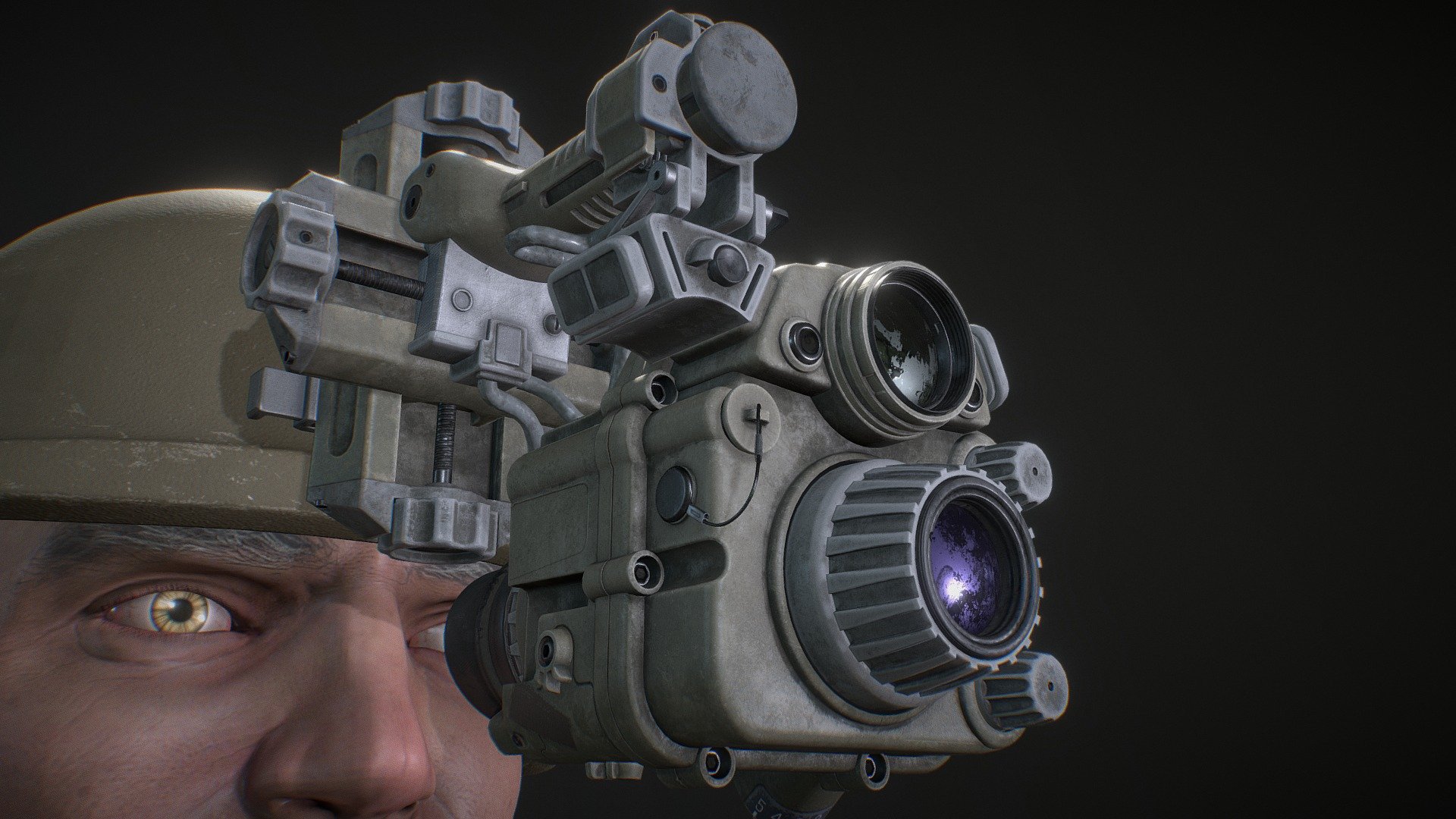 L3 ENVQ AN-PSQ-20B - 3D Model By Johnboecker1116 [a0dfaef] - Sketchfab