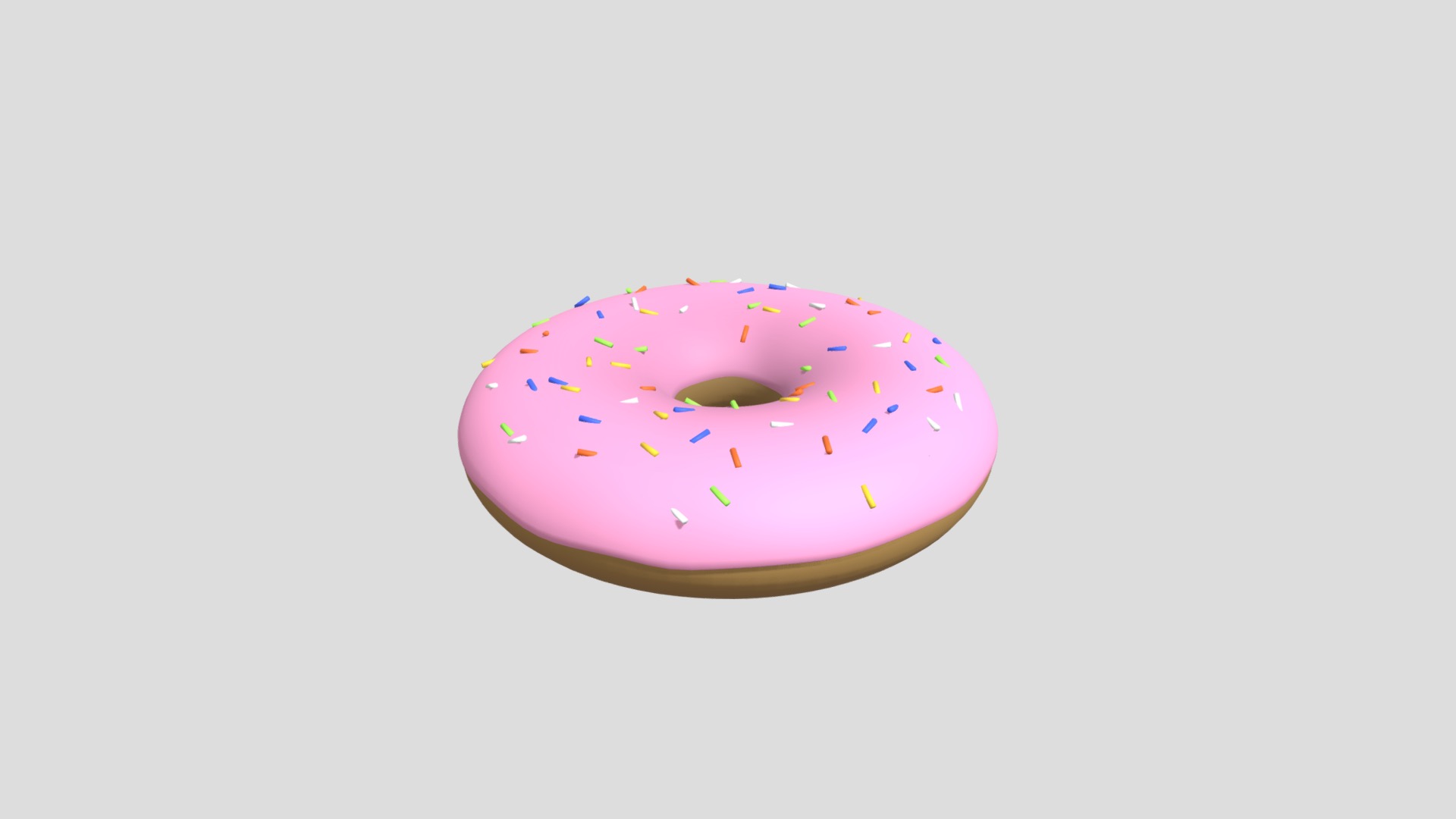 3D model Donut - This is a 3D model of the Donut. The 3D model is about diagram.