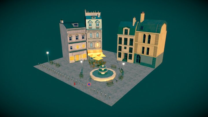 In town 3D Model