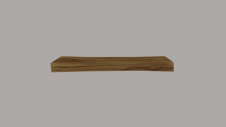 Wooden plank 3D Model