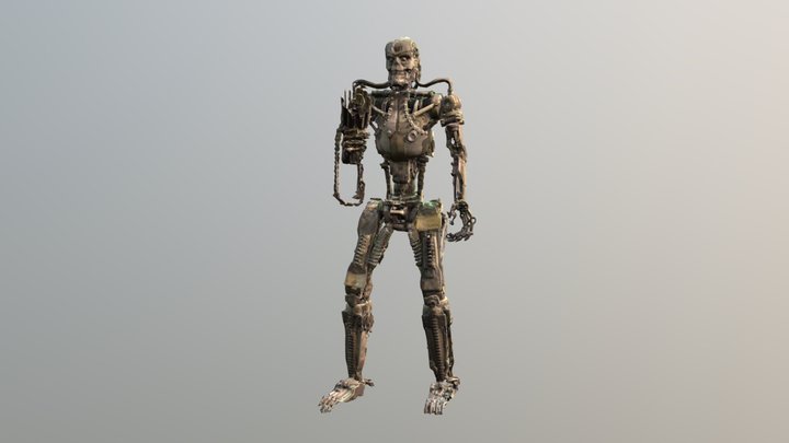 T-800 Robot (Terminator) 3D Model