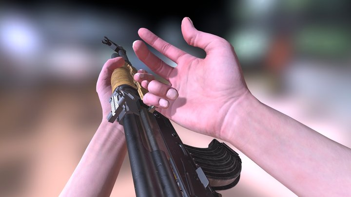 AKM FPS ANIMATION 3D Model