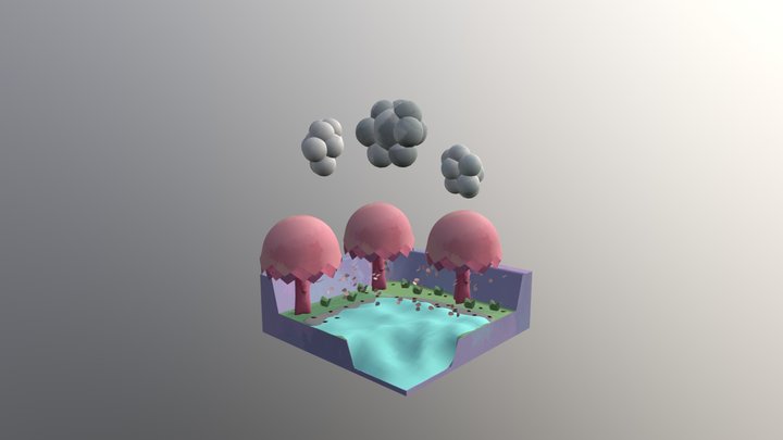 Mario Circuit Diorama Final 3D Model