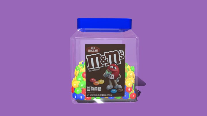 M&M's Chocolate Bunties Candy 3D Model