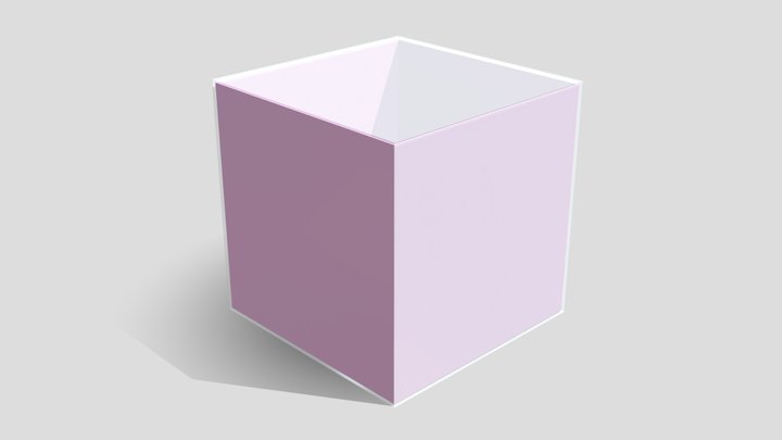 Sólido Simples_Embalagem Cubo 3D Model